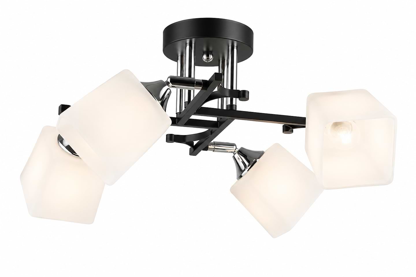 Люстра Sirius B N5488/4 BK+CH на 4 плафона